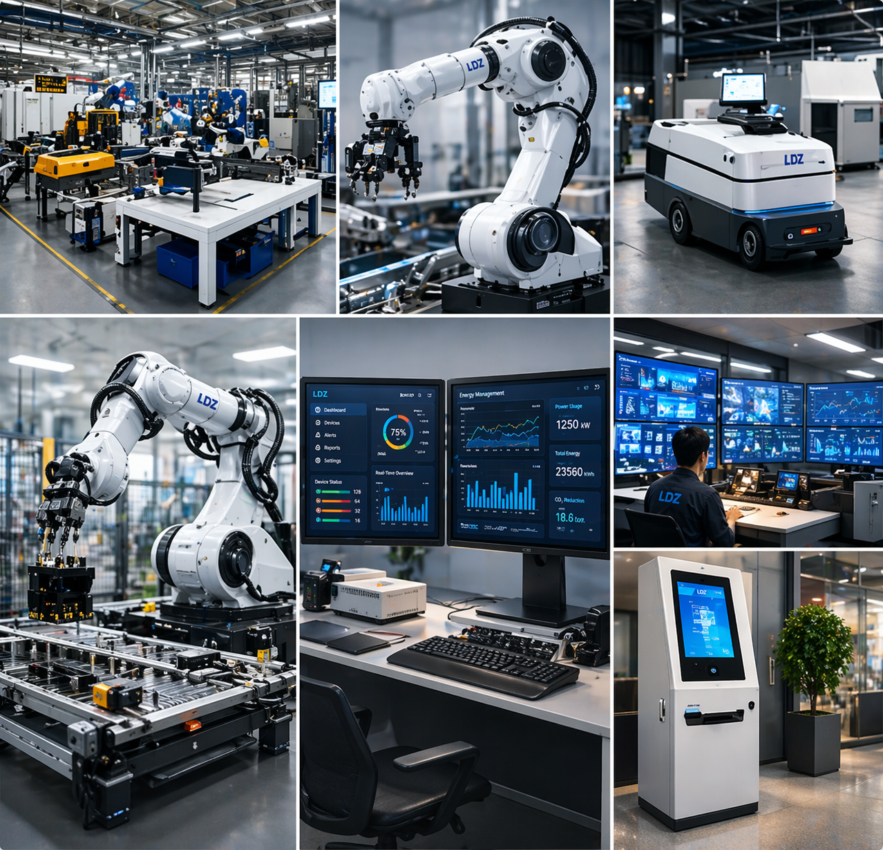 自動化設備與機器人整合圖片