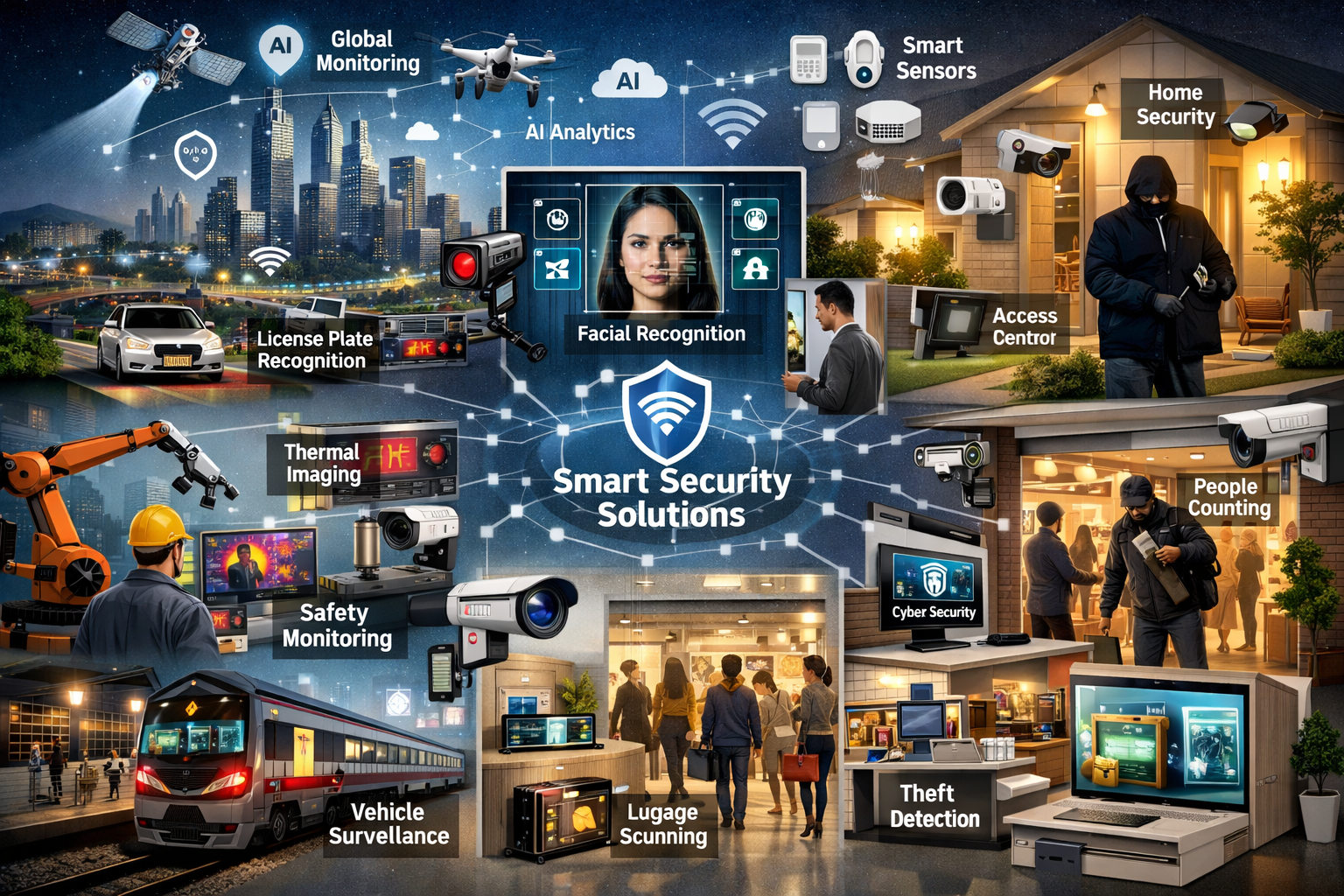 LDZ 智慧安防影像應用場景示意